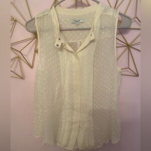Madewell Large cream blouse